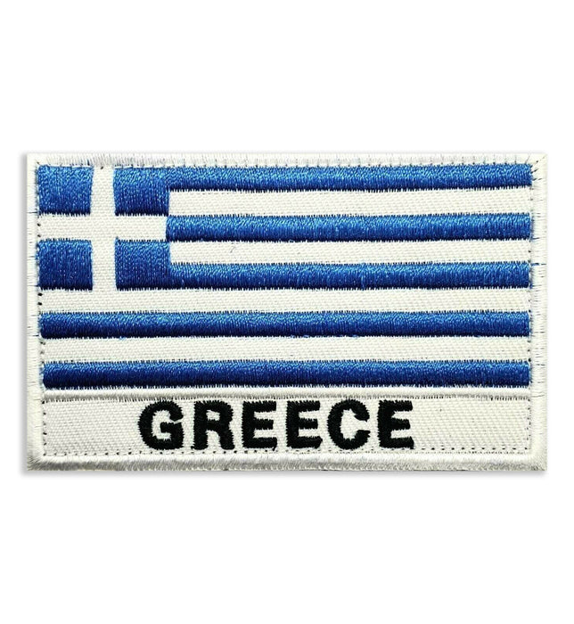 Greece Flag Football 8cm Embroidered Patch