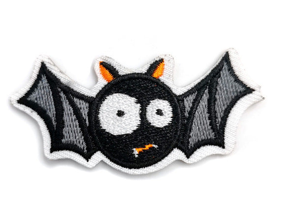 Halloween Pumpkins & Vampire Bat Iron-On Patches