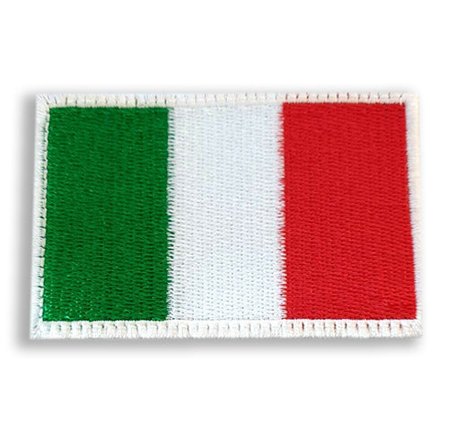 Italy Flag Football 8cm Embroidered Patch