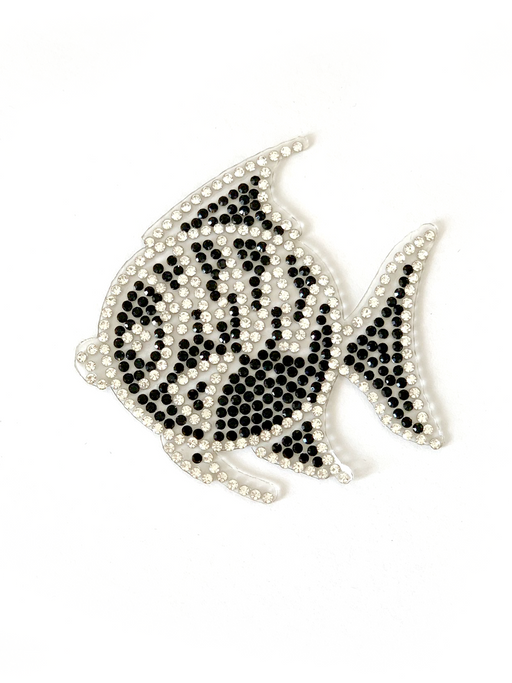 Angel Fish Rhinestone 6.7cm Iron-On Patch