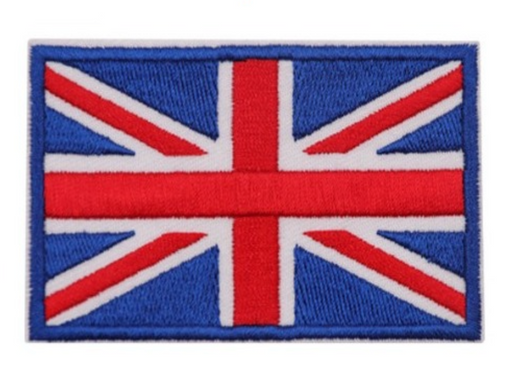 Union Jack GB Flag 8cm Embroidered Patch