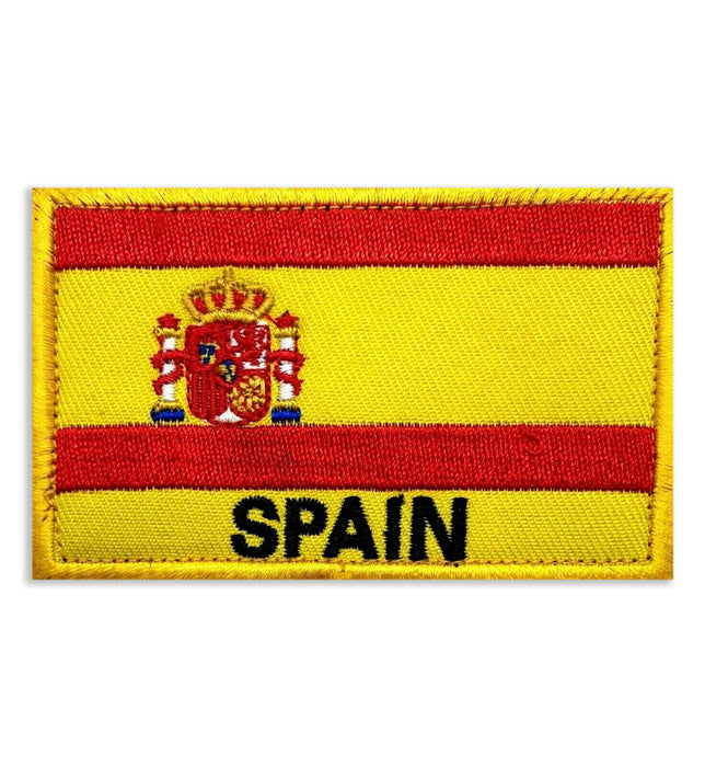 Spain Flag Football 8cm Embroidered Patch