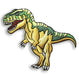 T-Rex Jurassic Embroidered Iron-On Patch