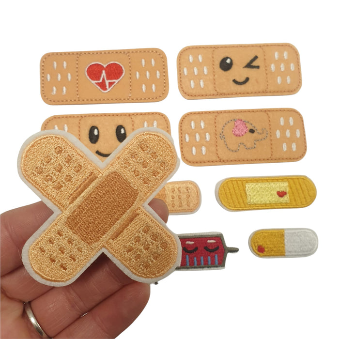 Plasters & Medical Embroidered Iron-On Patches