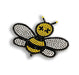 Rhinestone Bumble Bee Iron-On Patch