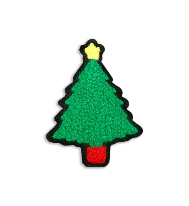 Christmas Tree Chenille 7.5cm Iron-On Patch