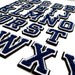 3D Varsity Style Navy 7.5cm Chenille Iron-On Patch Letters