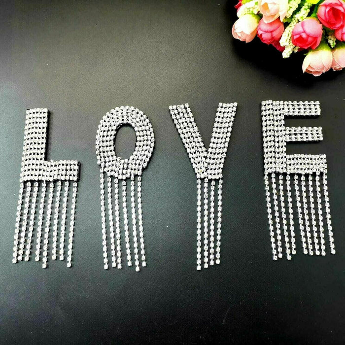 Iron on Diamante Letters