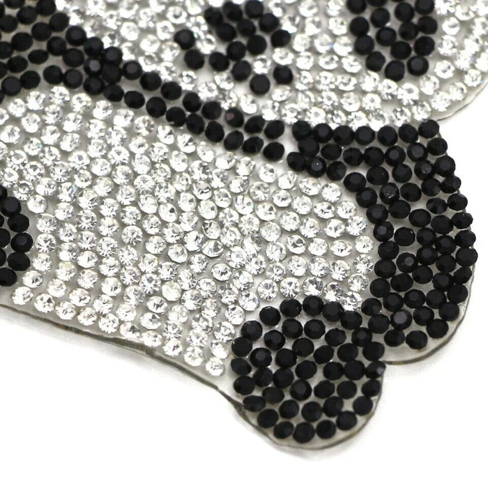 Panda Rhinestone Iron-On Patches