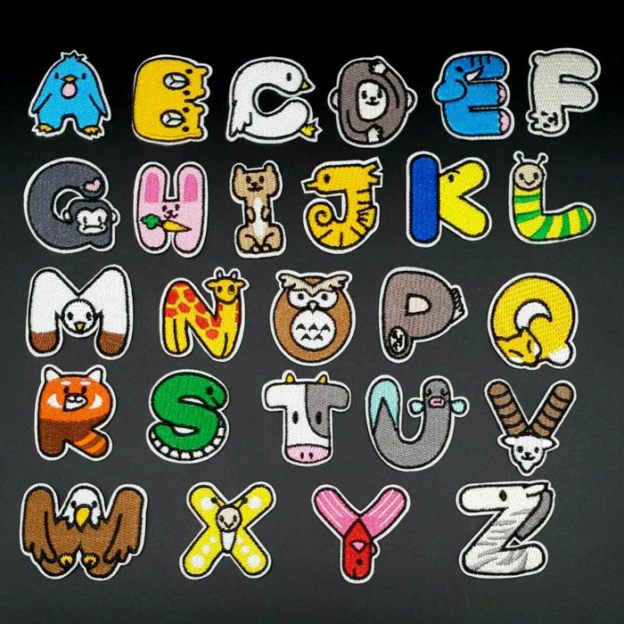 Cartoon Letter Embroidery Patch Word Patch Iron On Patches For