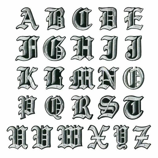 Embroidered Alphabet Patch Letter A Z Iron on Patches Name Patch  Top-quality Birthday Patch Embroidered Patches Custom Design Clothing/diy 