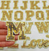 Gold Sequin 5.1cm Iron-On Patch Letter M