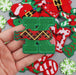 Christmas Mashup Embroidered 7cm Iron On Patch Letter K