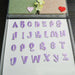 Purple 2.3cm Embroidered Iron On Patch Letters