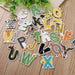 Kids Range Animal Embroidered 5cm Iron-On Patch Letters