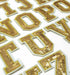 Gold Sequin 5.1cm Iron-On Patch Letters