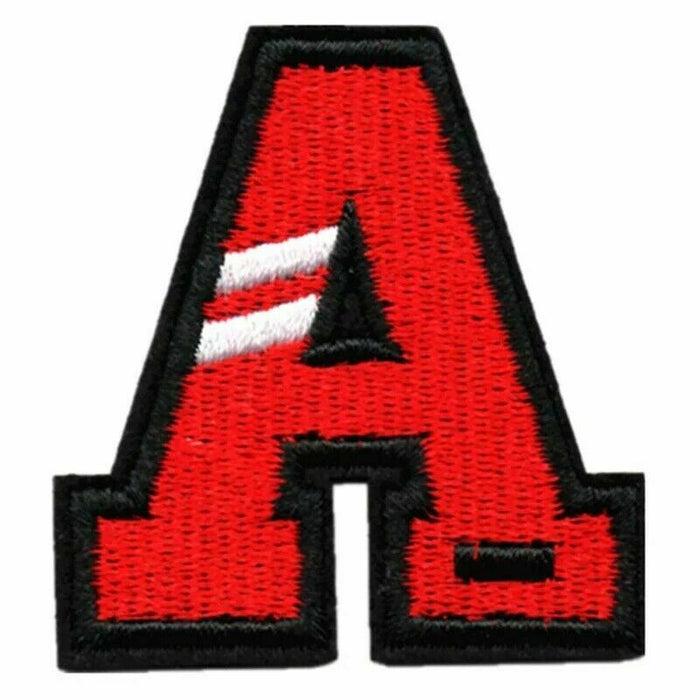 Multi Coloured 5cm Embroidered Iron On Patch Letter A