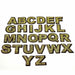 Gold Sparkle 5.5cm Iron On Patch Letters