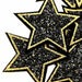 Glitter Sparkle Star 4.2cm Iron On Patch