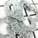 Silver Rhinestone 5cm Iron On Patch Numbers