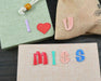 Multicolored 2.3cm Embroidered Iron On Patch Letters