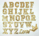 Gold Sequin 5.1cm Iron-On Patch Letters