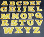 Gold Embroidered 5.5cm Iron On Patch Letters