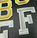 Gold Varsity Embroidered 9.8cm Iron-On Patch Letters & Numbers