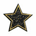 Glitter Sparkle Star 4.2cm Iron On Patch