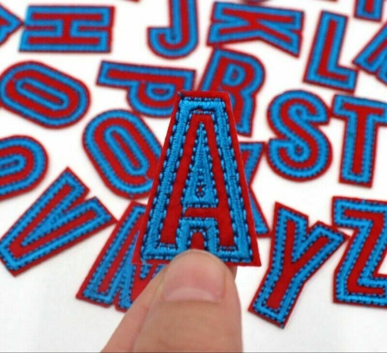 3.4cm Lowercase Patch Letters Colour Embroidered Iron-on Letter Patch 