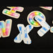 Multi Coloured Embroidered 5.5cm Iron On Patch Letters