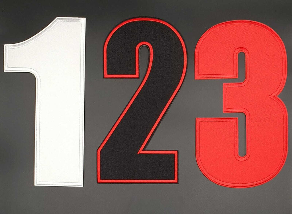 Extra Large Jersey 22cm Iron-On Patch Numbers