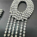 Silver Tassel Rhinestone 5.8cm Iron-On Patch Letter O