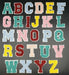 Multicolored Chenille 5cm Iron-On Patch Letters