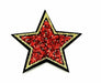 Glitter Sparkle Star 4.2cm Iron On Patch