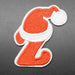 Christmas Santa Hat Embroidered 4.3cm Iron On Patch Letter Z