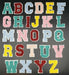 Multicolored  Chenille 5cm Iron-On Patch Letters