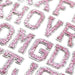 Pink Sequin 5cm Iron-On Patch Letters