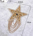 Star Tassel Rhinestone 8.5cm Iron-On Patches