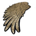 Large Bronze 26cm Angel Wings Sequin Iron-On Patches