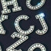 Rhinestone 4.7cm Sew On Patch Letters