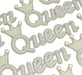 Pearl Queen Rhinestone Iron-On Patches