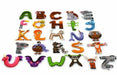 Kids Range Embroidered 6cm Animal Iron-On Patch Letters