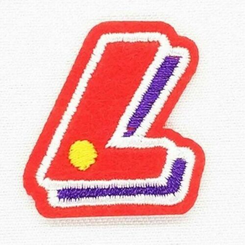 Multi Coloured Space Embroidered 3.2cm Iron-On Patch Letter L