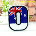 Country Flag Towel 9.5cm Sew On Patch Number 0