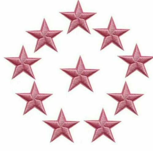 Star Embroidered Multicoloured Iron On Patches