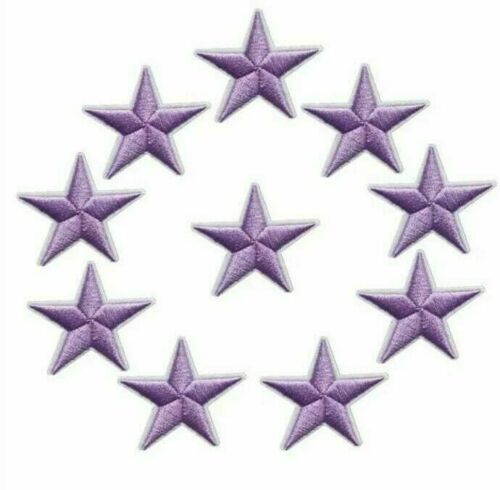 Star Embroidered Multicoloured Iron On Patches