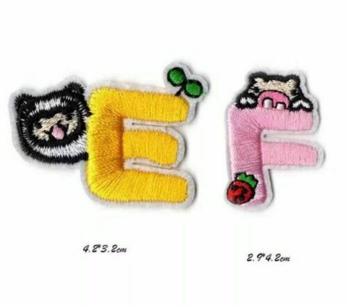 Kids Range Colourful 5cm Iron-On Patch Letters