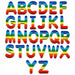 Rainbow Striped Embroidered 5cm Iron On Patch Letters