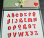 Red Embroidered 2.3cm Iron-On Patch Letters